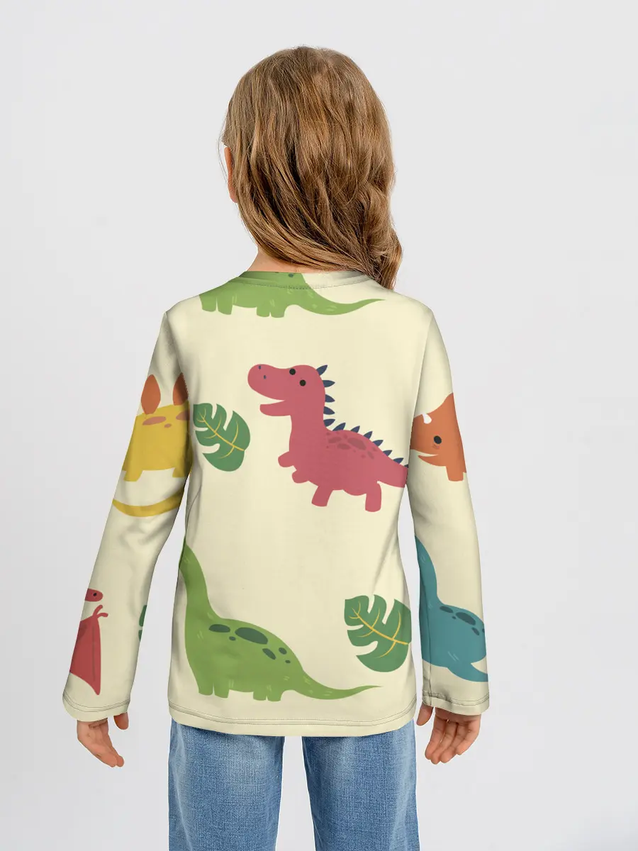 Детский лонгслив / Динозаврики
