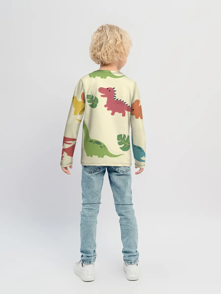 Детский лонгслив / Динозаврики