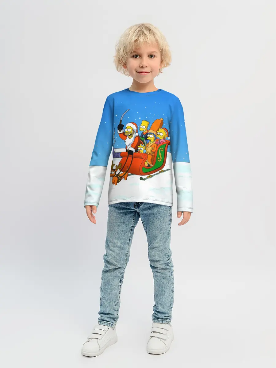 Детский лонгслив / Simpsons New Year