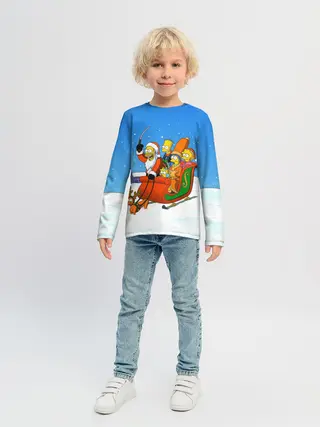 Детский лонгслив / Simpsons New Year