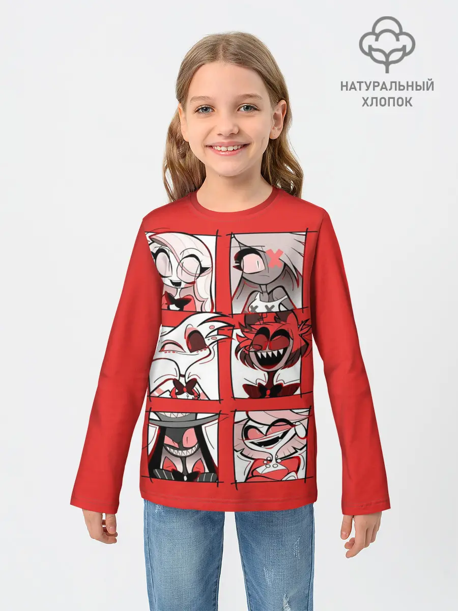 Детский лонгслив / Hazbin Hotel
