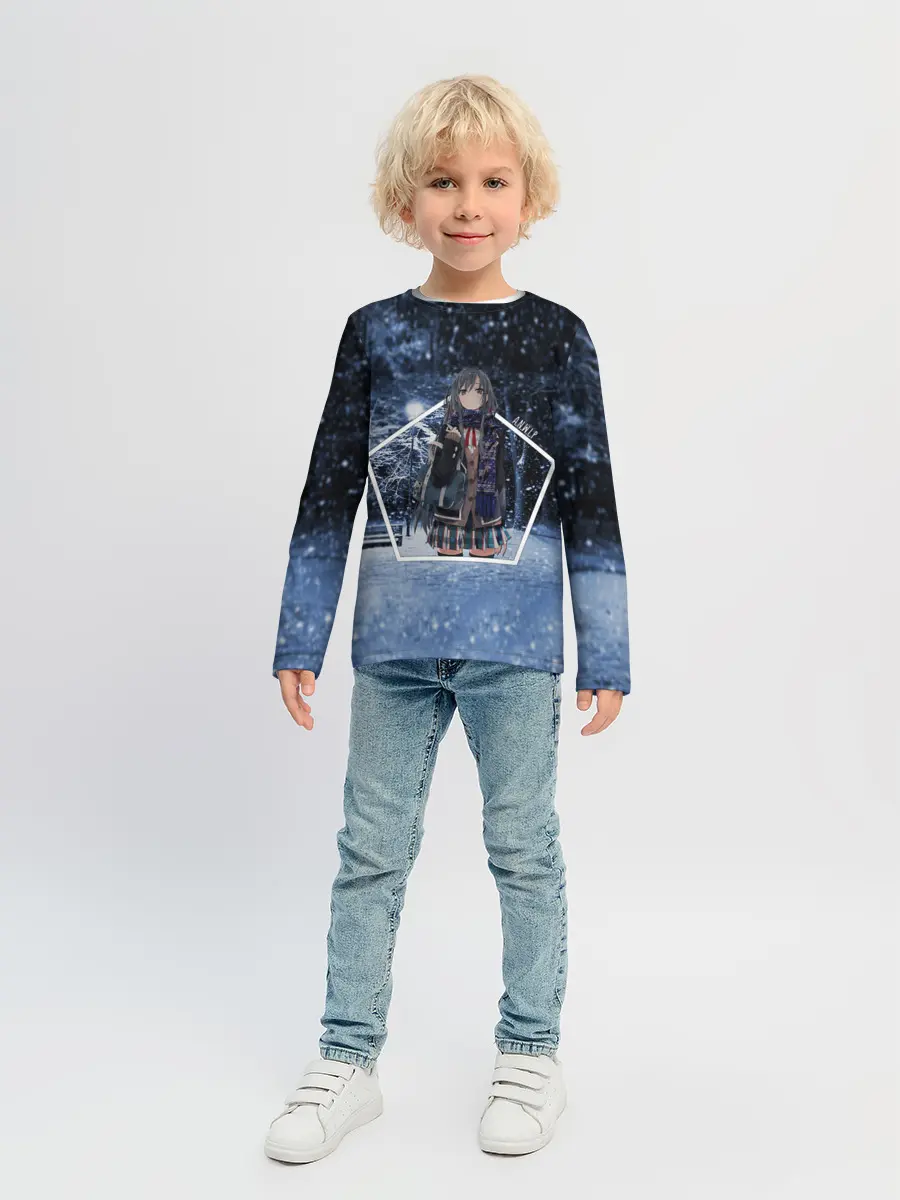 Детский лонгслив / Snow Bunny Girl