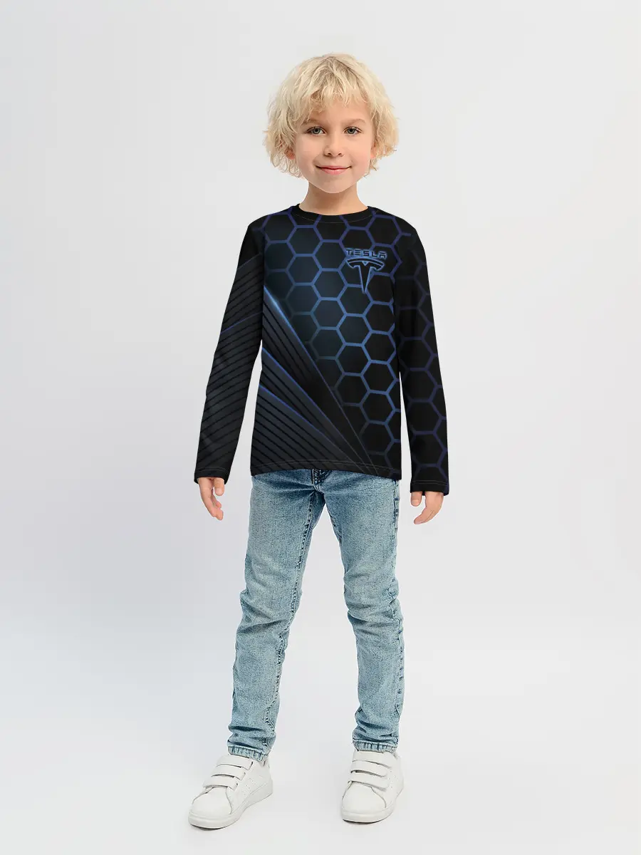 Детский лонгслив / Tesla
