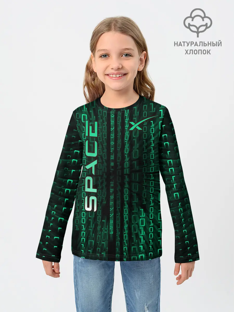 Детский лонгслив / SpaceX