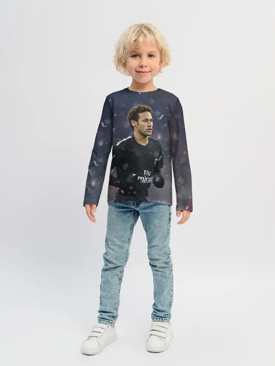 Детский лонгслив / Неймар ПСЖ