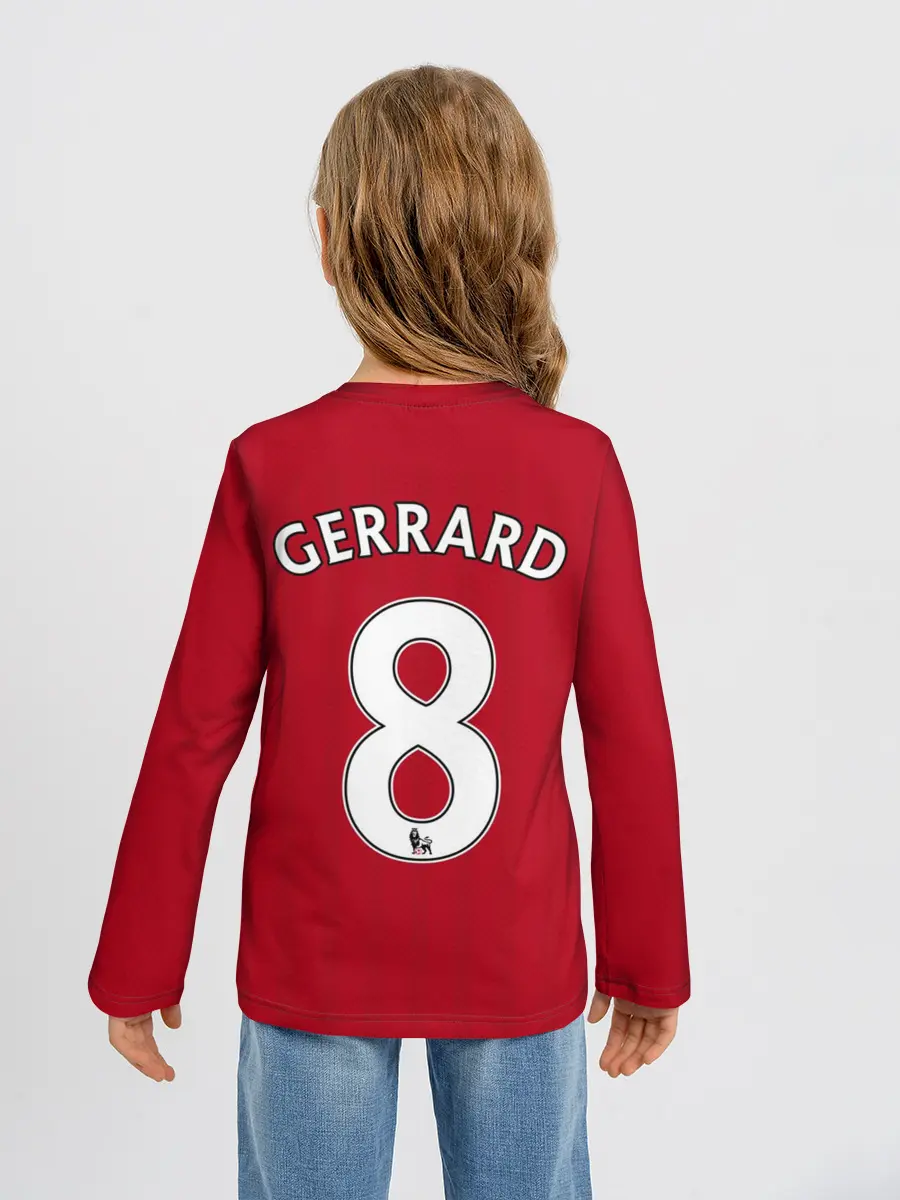 Детский лонгслив / Джеррард Ливерпуль ретро
