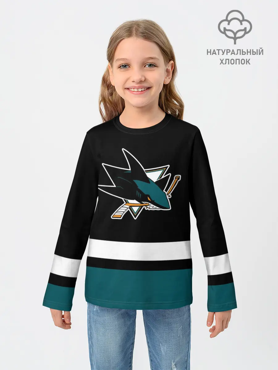 Детский лонгслив / Сан-Хосе Шаркс