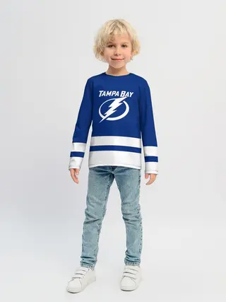 Детский лонгслив / Тампа-Бэй Лайтнинг НХЛ