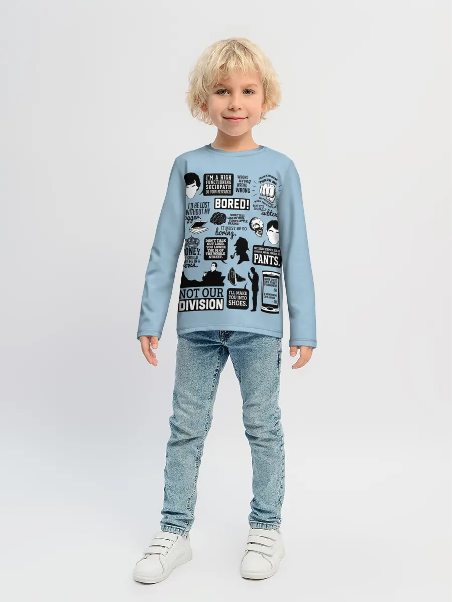 Детский лонгслив / Sherlock