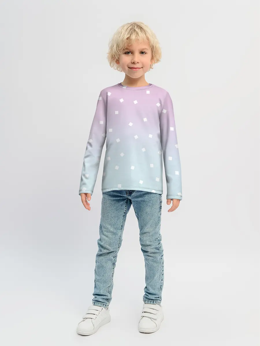 Детский лонгслив / Милый градиент