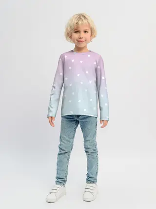 Детский лонгслив / Милый градиент