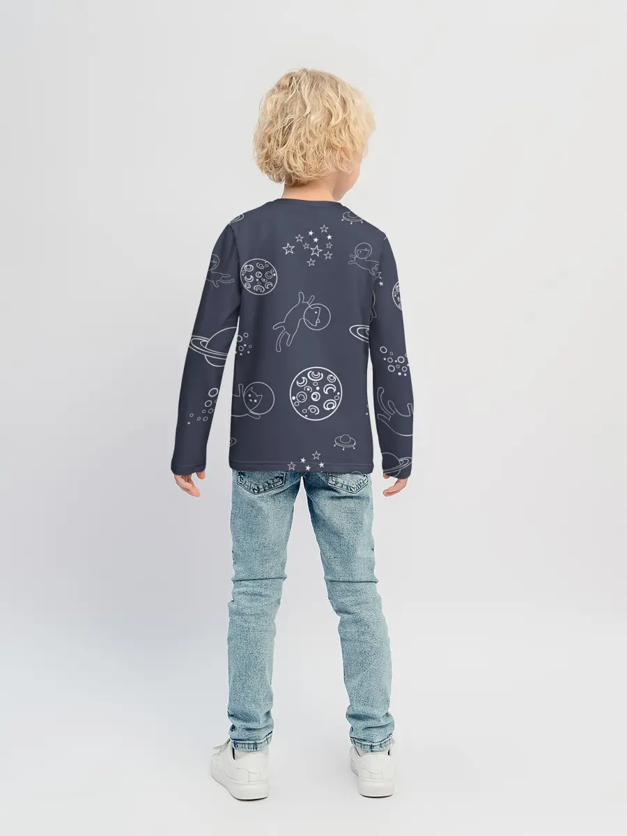 Детский лонгслив / Космо киски