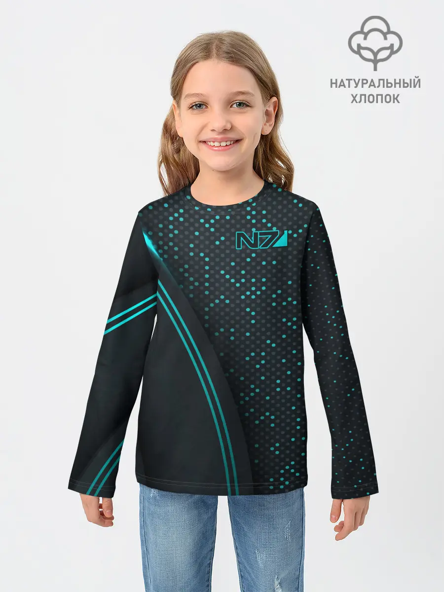 Детский лонгслив / Mass Effect N7