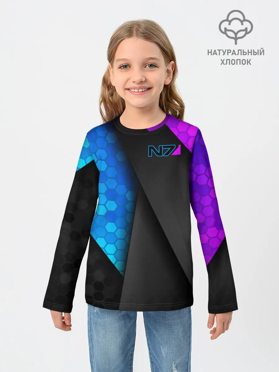 Детский лонгслив / Mass Effect N7