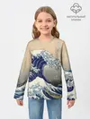 Детский лонгслив / Kanagawa Wave Art