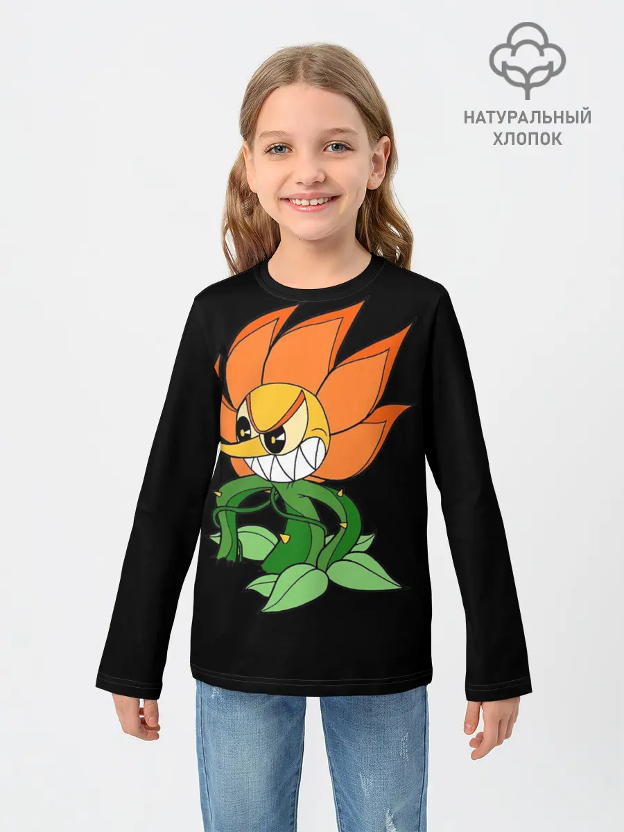 Детский лонгслив / Cuphead - Кэгни Гвоздика