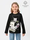 Детский лонгслив / woman yelling at cat