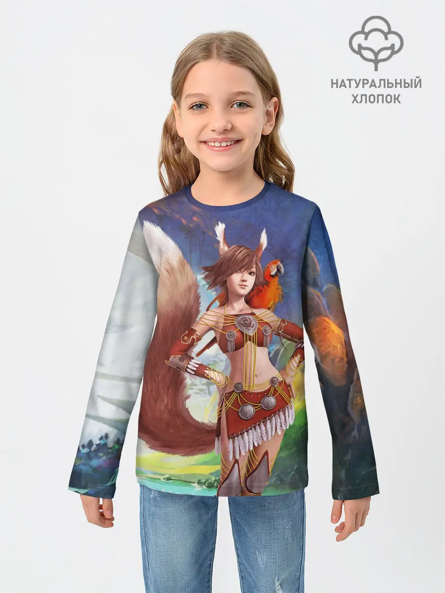 Детский лонгслив / Zoomorph PW