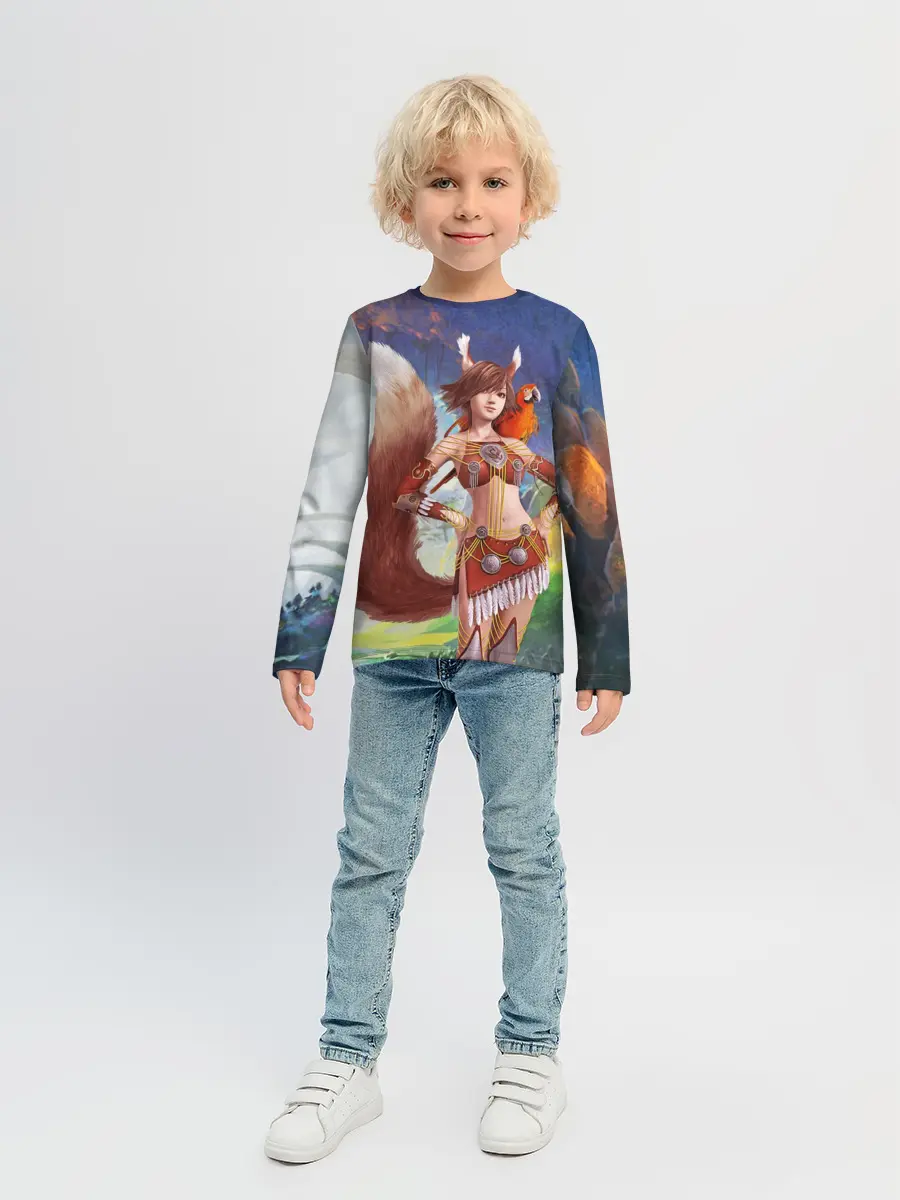 Детский лонгслив / Zoomorph PW
