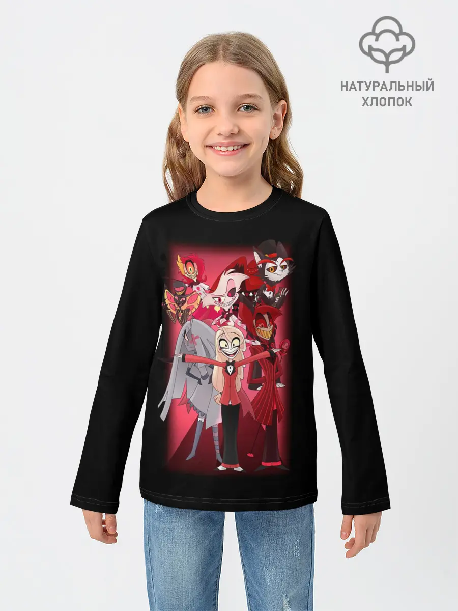 Детский лонгслив / Hazbin Hotel