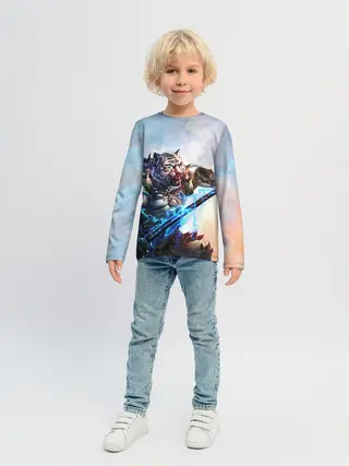 Детский лонгслив / Warrior Zoomorph