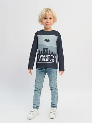 Детский лонгслив / I want to believe