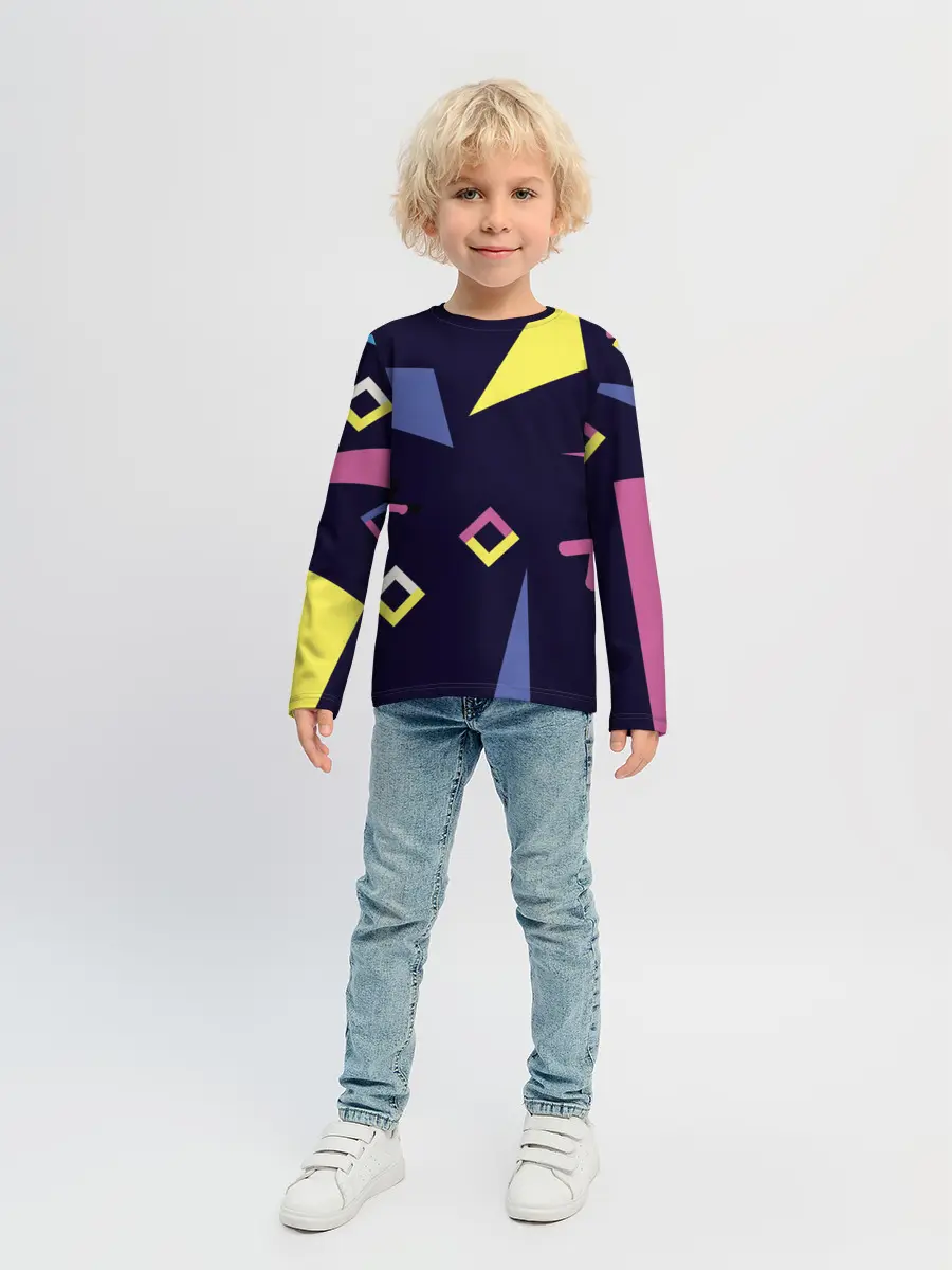 Детский лонгслив / Танец геометрии