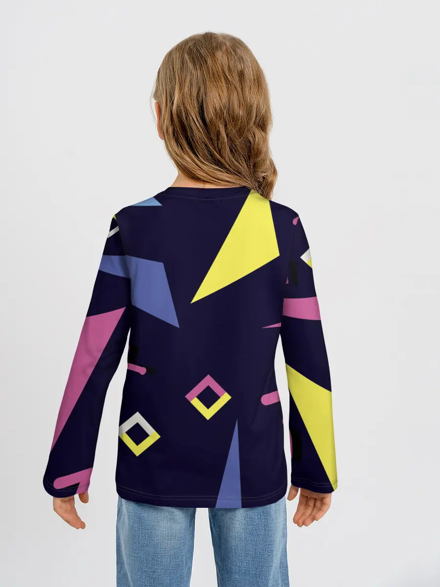 Детский лонгслив / Танец геометрии