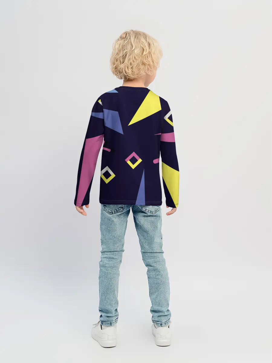 Детский лонгслив / Танец геометрии