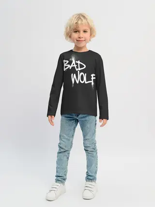 Детский лонгслив / Bad wolf