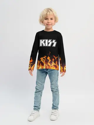 Детский лонгслив / Kiss