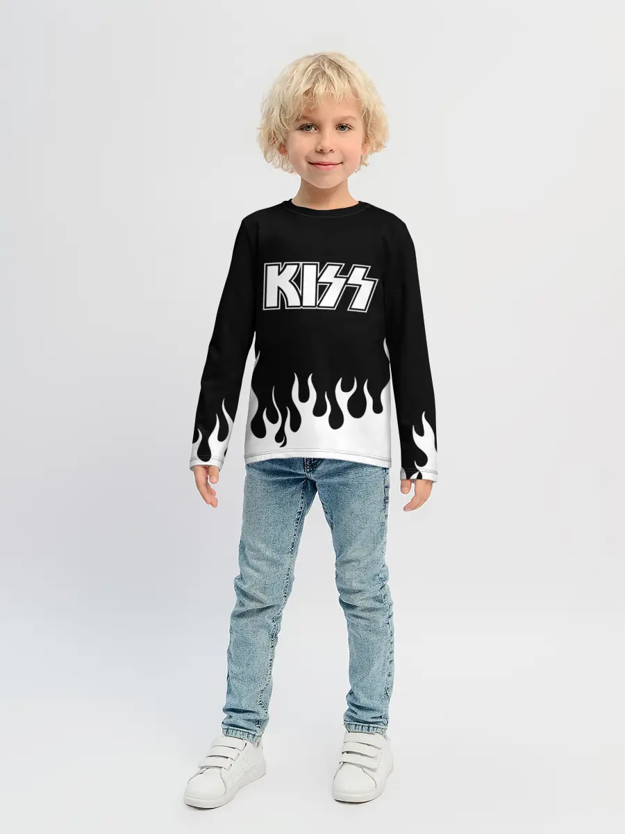 Детский лонгслив / Kiss