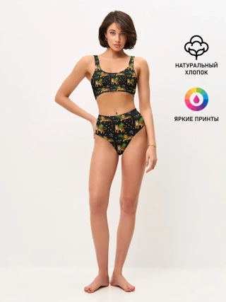 Женские топ и трусы / Tigers | Тигровый Паттерн