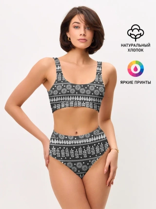 Женские топ и трусы / Этнические узоры