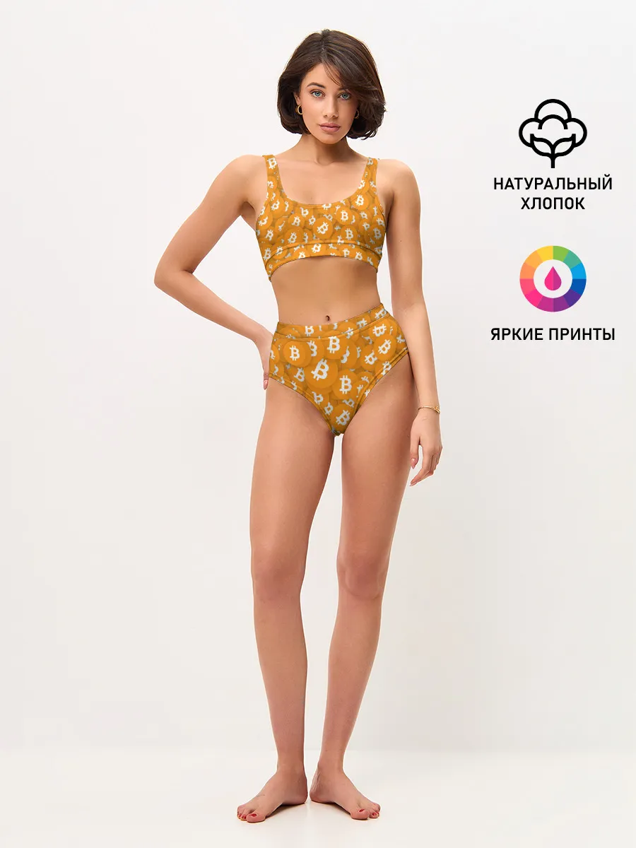 Женские топ и трусы / Я БИТКОИН / I AM BITCOIN