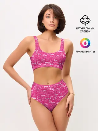 Женские топ и трусы / Love