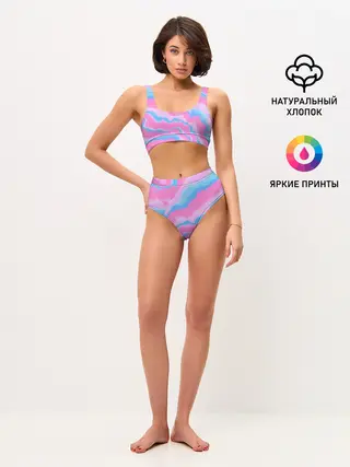 Женские топ и трусы / Облака