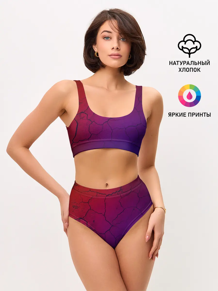 Женские топ и трусы / Трещины