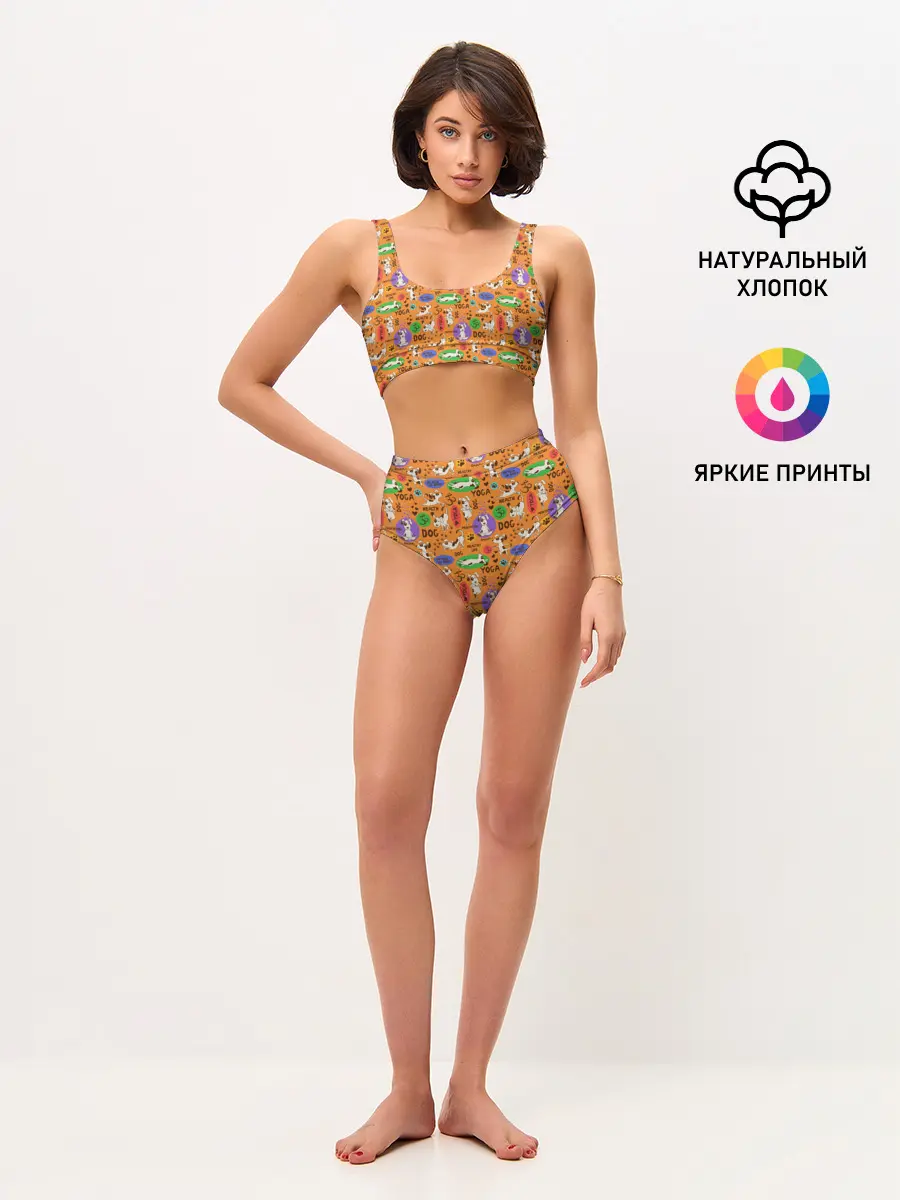 Женские топ и трусы / Йога