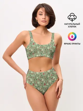 Женские топ и трусы / Йога