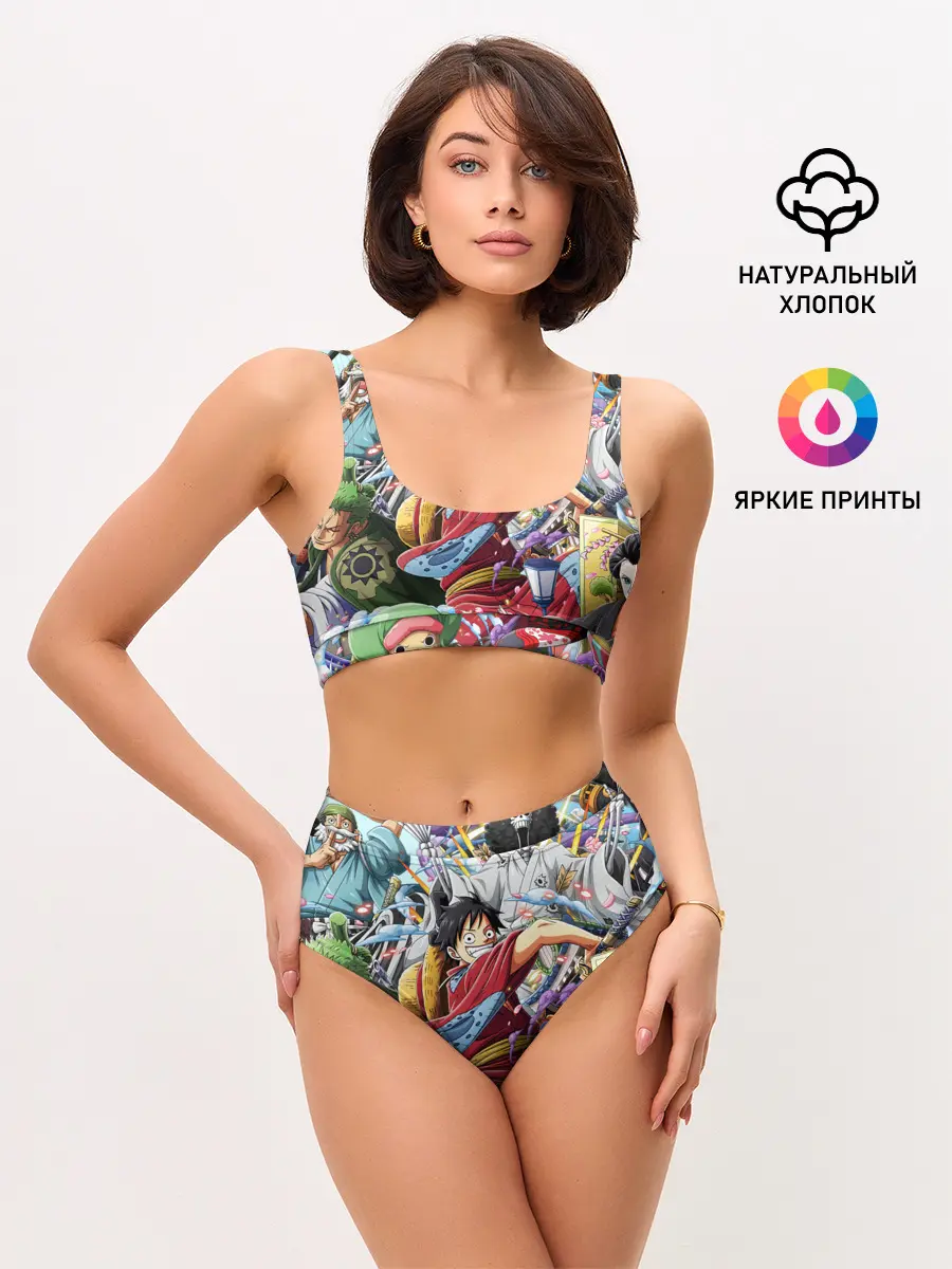 Женские топ и трусы / One Piece стикербомбинг