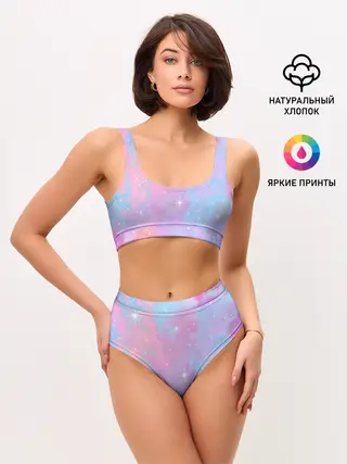 Женские топ и трусы / Просто космос