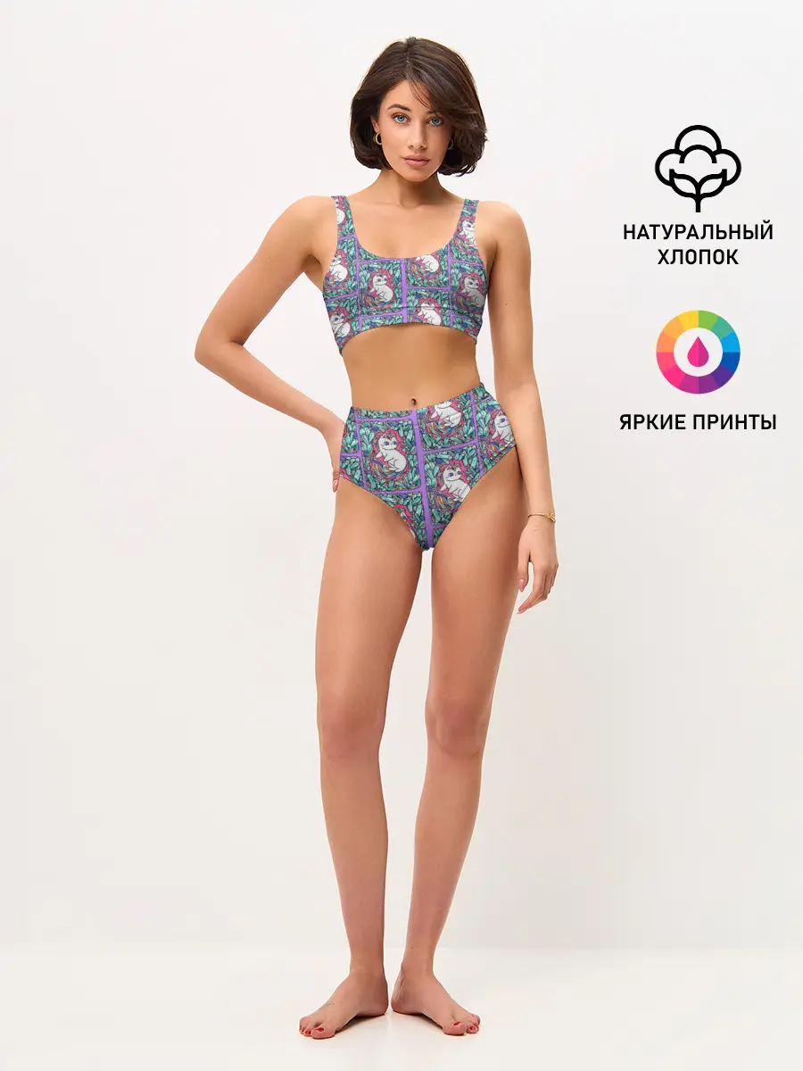 Женские топ и трусы / Маленькие Единорожки