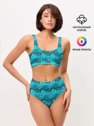 Женские топ и трусы / Рыбы