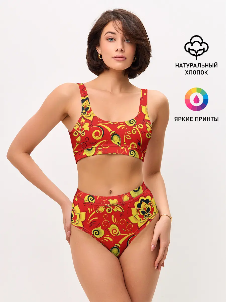 Женские топ и трусы / ХОХЛОМА
