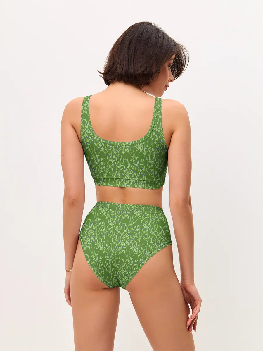 Женские топ и трусы / Черника