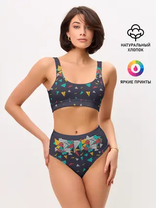 Женские топ и трусы / Самолётики