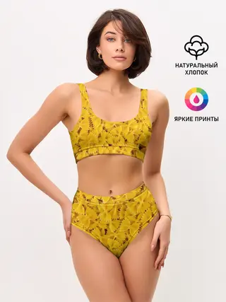 Женские топ и трусы / Макароны бабочки