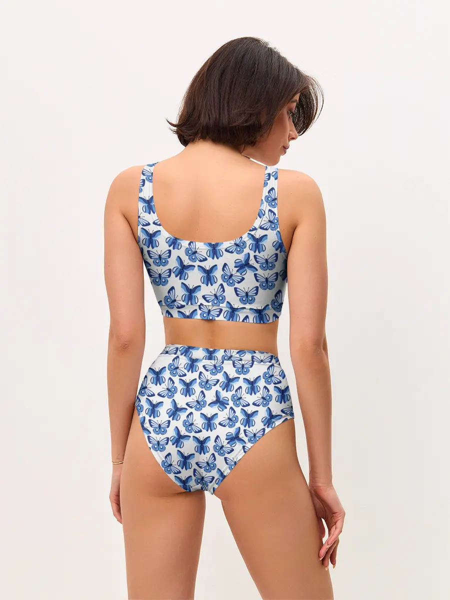 Женские топ и трусы / Бабочки / Butterflies