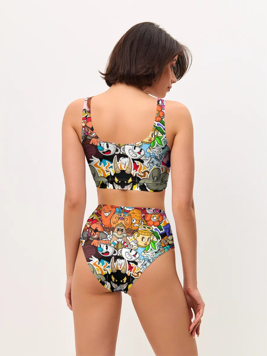 Женские топ и трусы / CUPHEAD